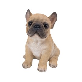 Oubia French Bulldog Puppy Gazing 5.5 x 4.25 x 6.0 Inches Doll Figurine Figurine Animal Garden Decoration Dog Dog H16348