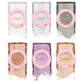 Pure Vie Glitter Eyeshadow Glitter Eyeshadow Palette, 6 Colours Eyeshadow Glitter Make Up Matt Shimmer Long Lasting Waterproof Make-Up Cosmetic for Girls Women Children Face Lip