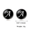 Marosam Initial Cuffs, Cufflinks, Alphabet Suit, Formal, Metal