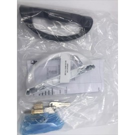 Amesbury Truth Sliding Glass Patio Door Handle Set Keyed Truth Omega Active LH White & Black