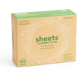 Laundry Club Detergente Para Ropa En Hojas Laundry Club 50 Piezas