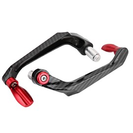Protectores de palanca de motocicleta, protector de freno de manillar de motocicleta de aleación de aluminio universal de 7/8 pulgadas(rojo)