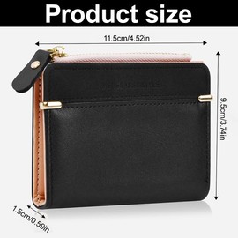 Women's Purse and in Short Format, Women's Small Leather Wallet, Small and Short Format Purse, Women's PU Leather Wallet