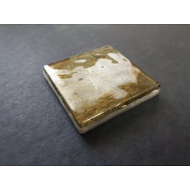 Unbranded 2x2 Tile Italian Metallic Glass Crackled Remodel Accents Namib Green Layered