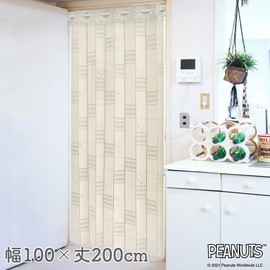 Noren Kobo 95692 Snoopy Accordion Curtain Jaggy Peanuts Snoopy Free Cut Width 39.4 inches (100 cm) Length 78.7 inches (200 cm)