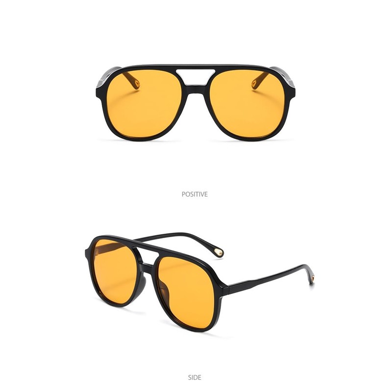 OSAGAMA Vintage Polarisierte Sonnenbrille Pilot Brille Oversized Sunglasses für Damen