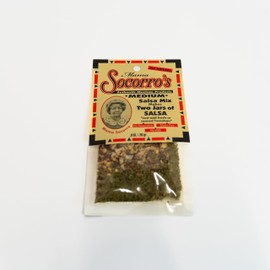 Mama Socorro’s Medium Salsa Seasoning Mix – All Natural, Gluten-Free, No MSG, No Preservatives – Makes 6 Jars of Salsa – 0.9 oz Each (3-Pack)