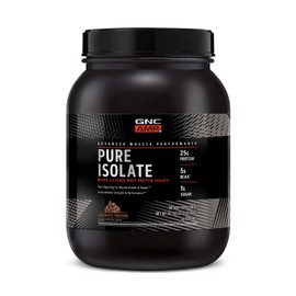 GNC GNC AMP Pure Isolate Protein Powder| 25g Whey Protein Isolate with 5g BCAA | Fuels Athletic Strength, Performance, and Muscle Growth | Chocolate Frosting | 28 Servings