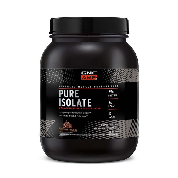 GNC GNC AMP Pure Isolate Protein Powder| 25g Whey Protein