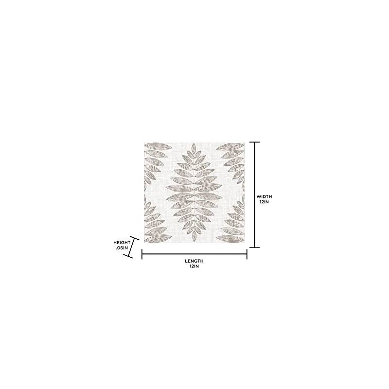 FloorPops FP3298 Foliage Peel & Stick Floor Tiles, Neutral