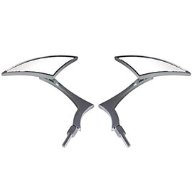 MotorToGo Custom Silver Spear Rear View Mirrors for 2011 Victory Vegas 8Ball