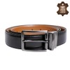 KHIM Mens Leather Belt Reversible, Belts for Men with Rotated