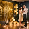 Metallic Tinsel Foil Fringe Backdrop 3.28x6.56ft -Photo Booth Background for