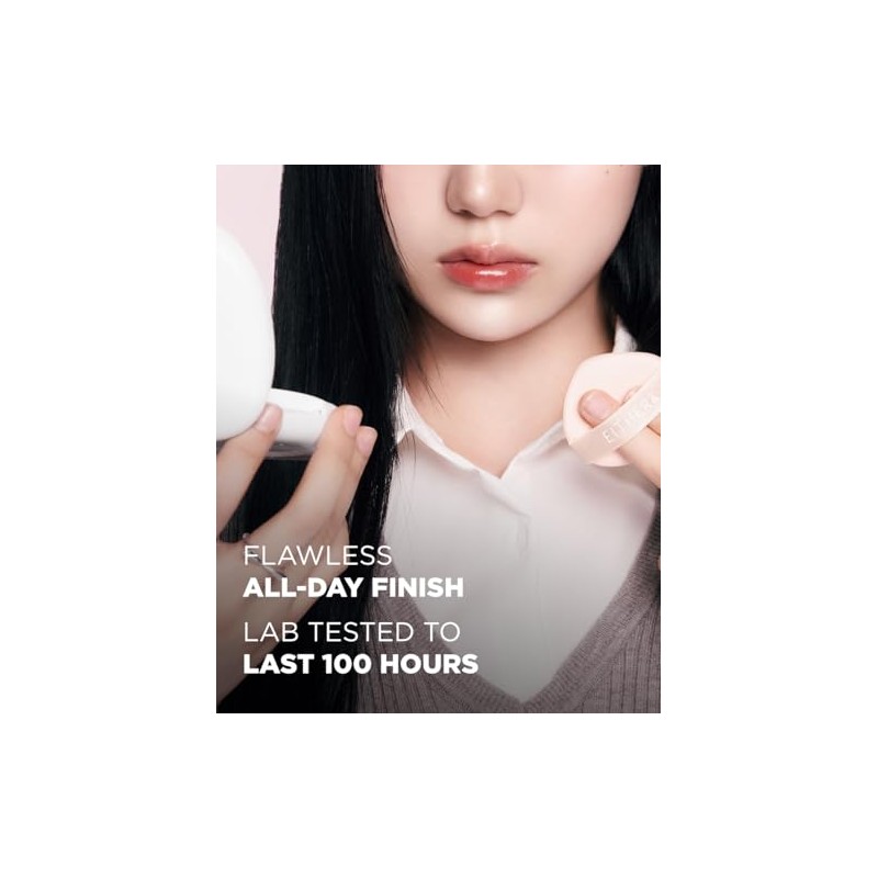 Either Base Maquillaje Glow Pixel Cushion Fórmula Cuidado Piel Efecto