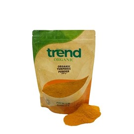 Trend Organic Turmeric Powder, Versatile Kitchen Essential, Ideal Spice for Baking and Cooking with Earthy Flavour, Certified Organic, Vegan, Non-GMO, No Additives No Preservatives, Raw, 250g