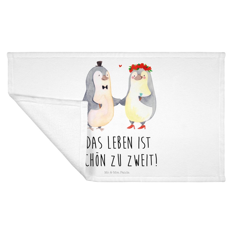 Mr. & Mrs. Panda Guest Hand Towel Penguin Marriage Gift