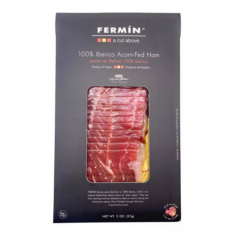 Fermin Iberico de Bellota Ham Sliced by Hand (2 oz).