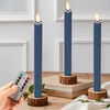 SEHNSY Flameless Taper Candles with Remote, Real Wax Battery Operated