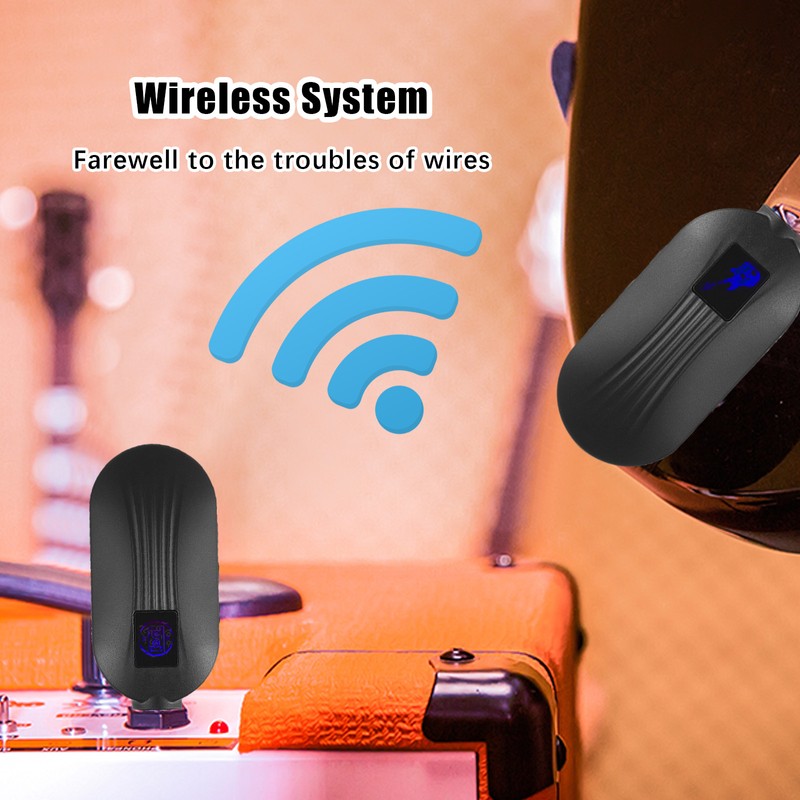 Wireless Guitar System Transmitter Receiver 2.4MHz Rechargeable Piano Instrument BT