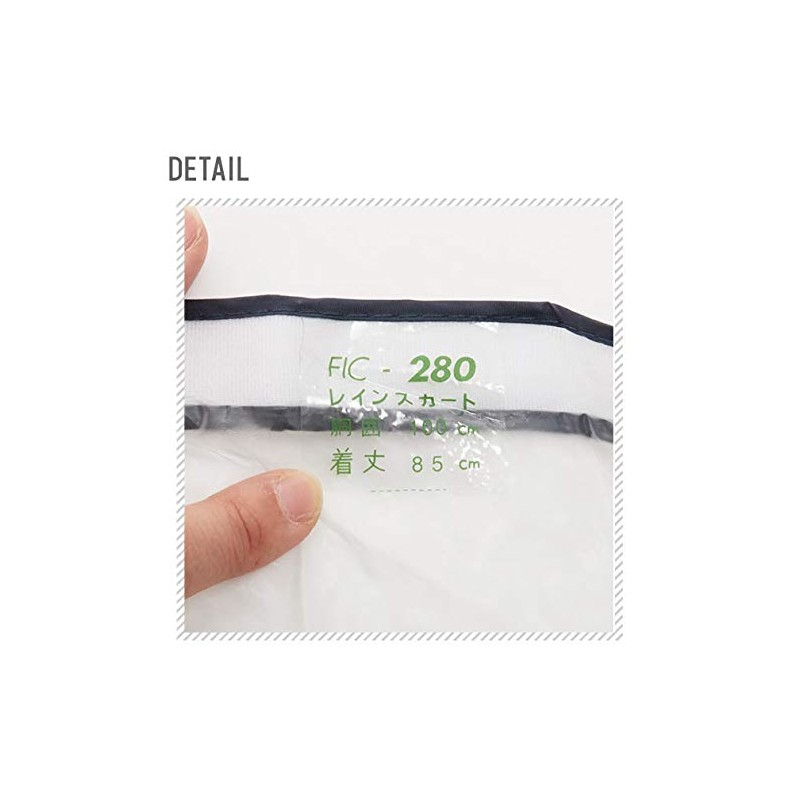 FIC-280 Rain Skirt, clear navy