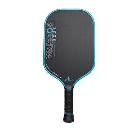 Diadem Warrior Edge Pickleball Paddle, Carbon Fiber Etched Face for Max Spin, Aero Guard Edge, 16mm Core, Midweight 8oz. - Teal