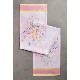 Maison d' Hermine Table Runner 37cm x 180cm 100% Cotton Decorative Washable Easter Tabletop Runner for Kitchen, Party, Wedding, Restaurant & Camping, Easter Zest - Spring/Summer