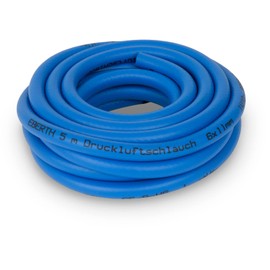 EBERTH Compressed Air Hose, Fabric Hose, Air Hose in 5 m Length, Compressor Hose with 6 mm x 11 mm Diameter (Inside x Outer) and 20 Bar Working Pressure, Compressed Air Tool Accessories without