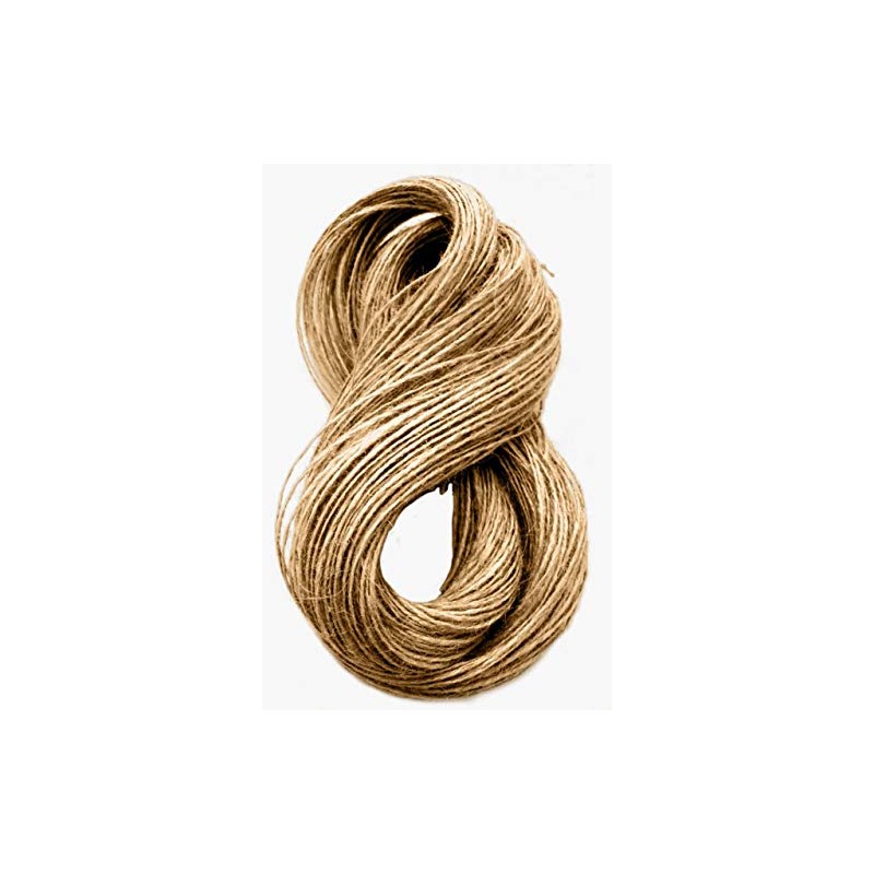 100m-2ply Jute Twine Sisal String Soft Natural Brown Burlap Hessian
