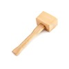 QWORK Wooden Mallet, 9.5" Manual Ice Hammer Mallet Beech Solid