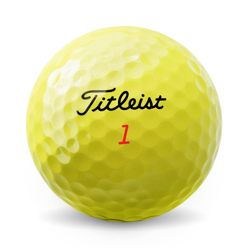 Titleist Unisex Adult Titleist TruFeel Yellow Golf Ball, Yellow, 12