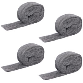 TAFFY'S Steel Wool for Mice Control - 4 Pack of 315Ft Steel Wool, Gap Filter for House & Garage - Keep Mice Away from HolesSidingPipelineVents in Garden, House, 5.29oz (4)