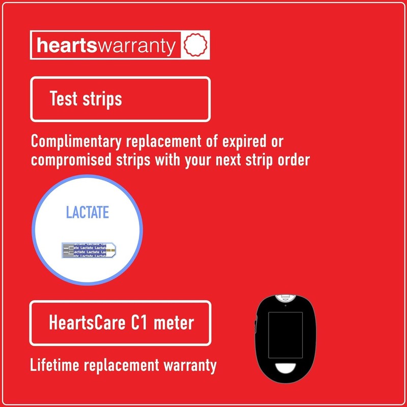 HeartsCare Lactate Strips - 10 count
