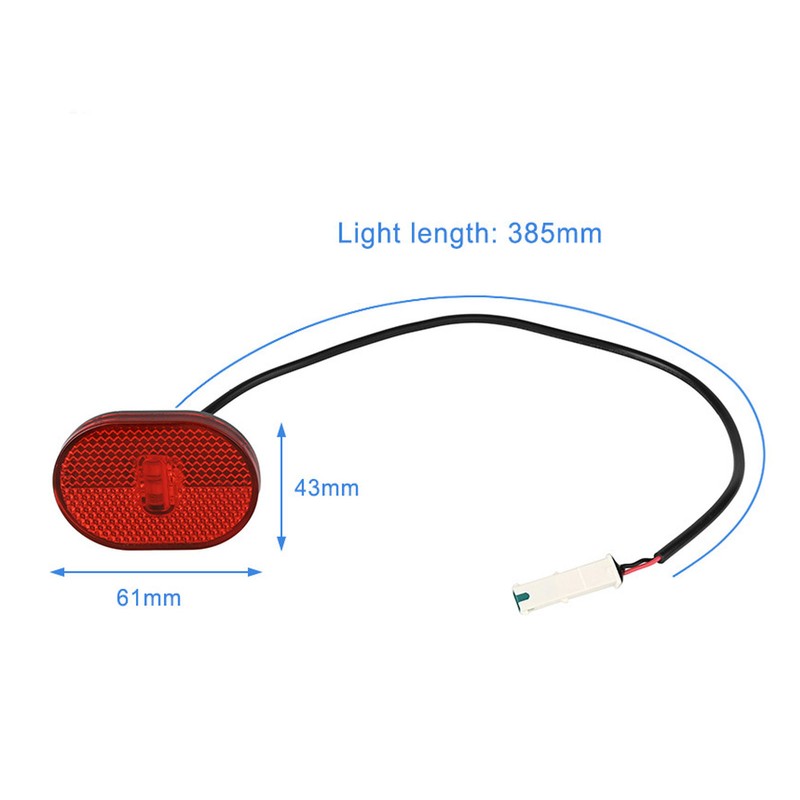 Electric Scooter Rear Tail Light Easy To Install Waterproof Lightweight