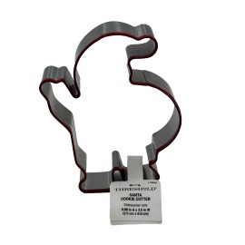 Threshold Christmas Cookies Cutter Threshold Santa Clause Silver With Red Décor 2 Pcs New