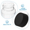 ULTECHNOVO 24pcs Wide Mouth Sample Bottles With Black Screw Caps