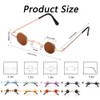 JUFORHQC Retro Glasses Out-of-The-Ordinary Sunglasses with Extremely Small Lenses Unisex