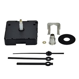 Efco Quarz-Uhrwerk + Zeiger für Zifferblatt bis 13 mm 1 STK. / 8 Teile, Metall, Schwarz, 41 x 41 x 3.8 cm