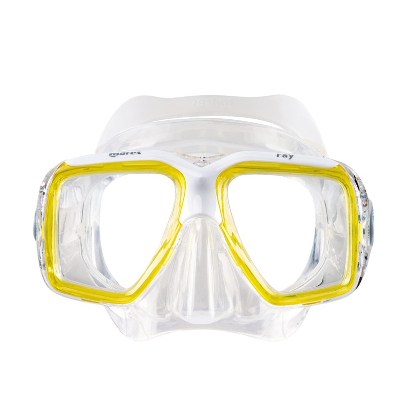 Maske Mares Ray, Maske Erwachsene - Unisex, Gelb Trasparent/Trasparent