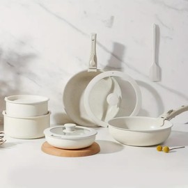 12 Pcs Pots and Pans Set Nonstick, Kitchen Cookware Set with Detachable Handle, Induction Cookware, Dishwasher Oven Safe