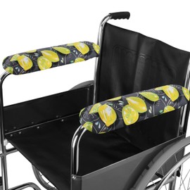 TOMMHANES AMISGUOER Almohadillas para sillas de ruedas de 14 pulgadas, fundas para reposabrazos de silla de ruedas, almohadillas para reposabrazos de silla de ruedas, almohadillas lavables (WAP14-19B)