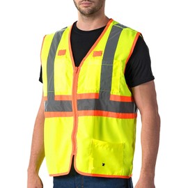 SMART Q CLASSIC Hi-Vis Premium Safety Vest, yellow, l