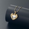 QGJNSGC Cremation Jewellery for Ashes Pendant Crystal Heart Urn Necklace