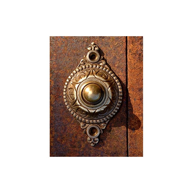 Antikas Turn-of-the-century Brass Doorbell | Antique Door Bell for Entrance