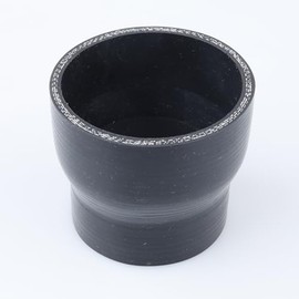 AC PERFORMANCE AC PERFORMANCE ID 3" to 2.5" (76mm to 63mm) Straight Reducer, Length 3" (76mm), 3-Ply Reinforced, Universal Automotive Pure Silicone Hose, Black