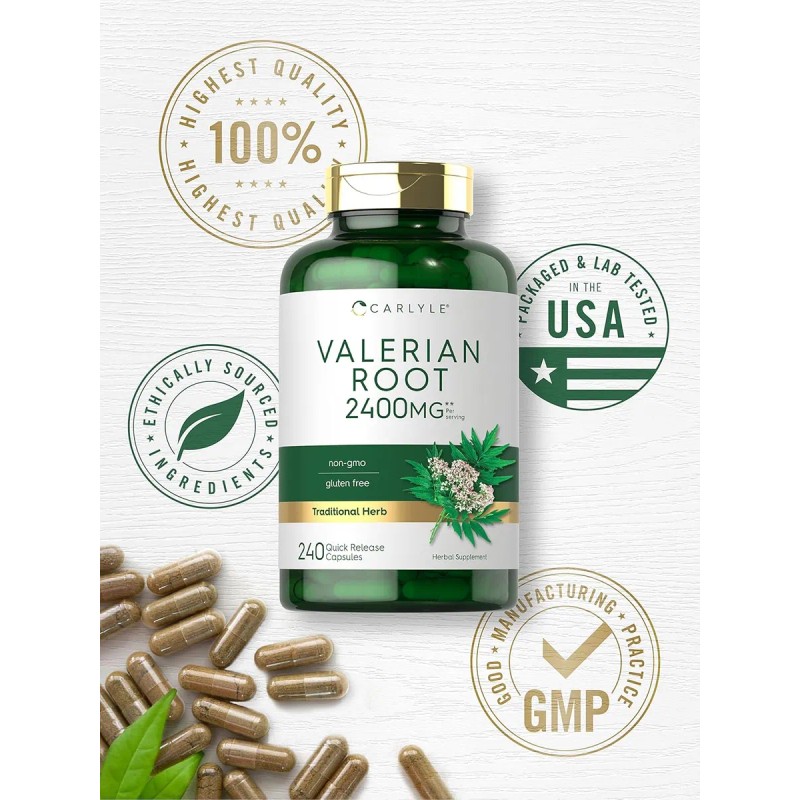 Cpsulas Raz De Valeriana 2400mg 240 Pzas Sin Gluten Sin