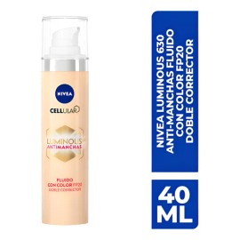 Fluido Con Color Nivea Cellular Luminous630 Antimanchas 40ml Todo Tipo De Piel Día/noche