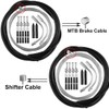NEPIVDOS Bike Brake Cable Shifter Cable Housing Kit Set Bicycle
