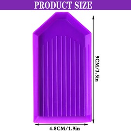 20pcs Purple Diamond Art Painting Trays, 3.5x1.9 Inch Purple Bead Sorting Trays,Rhinestone Tray Organizer Accessories and Tools for 5D Diamonds Art DIY Crafts