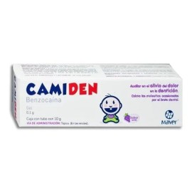Camiden Gel 10g Benzocaína Para Encías Bebe