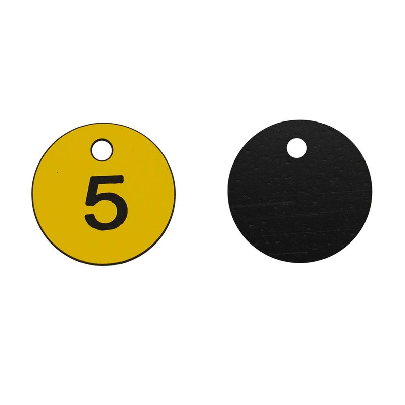 Plastic ID Number Plates Key Chain Engraved Number with Key